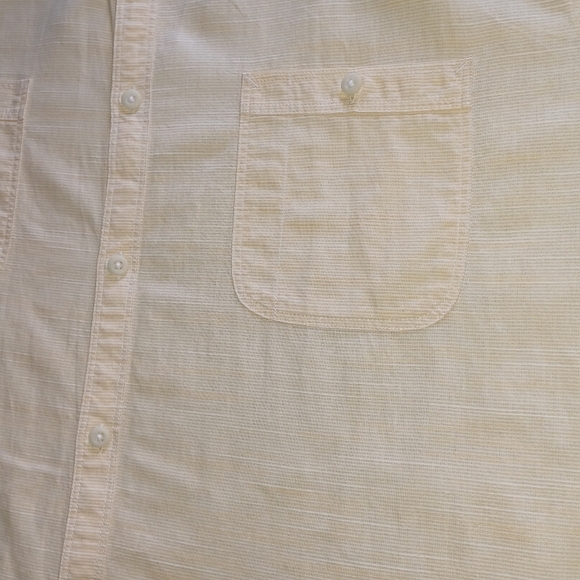 GEORGE Classic Fit  SIZE XL. Men's Cream Short Sleeve Shirt - Picture 4 of 8